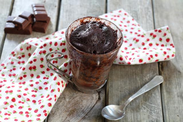 Mug Cake au chocolat, pointe de vanille