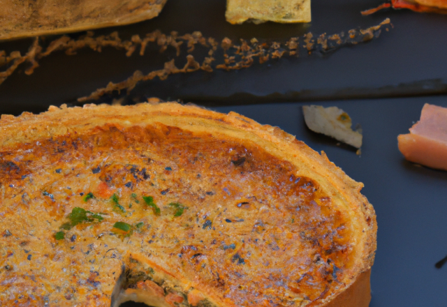 Quiche thon saumon sans croute