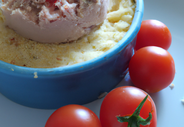 Parmentier de thon et tomate