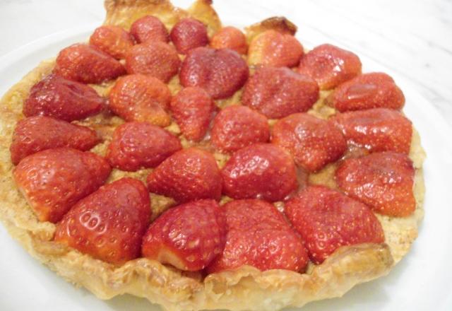 Tarte aux fraises à la crème d'amandes