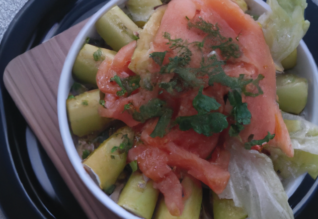 Tajine de saumon et cœurs de celeri