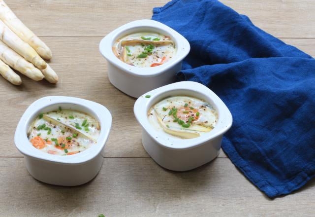 Œuf cocotte aux Asperges des Sables des Landes IGP