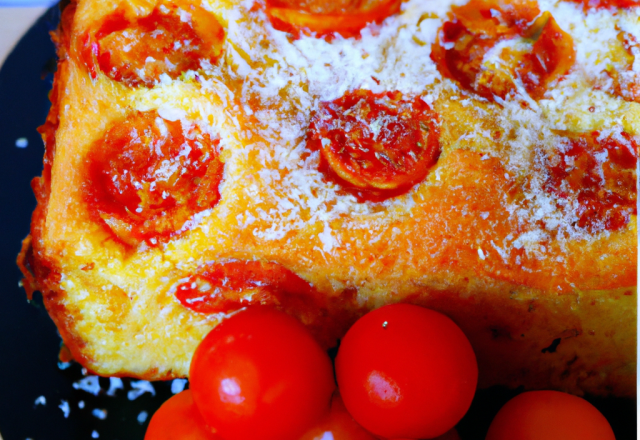 Cake au parmesan et aux tomates confites