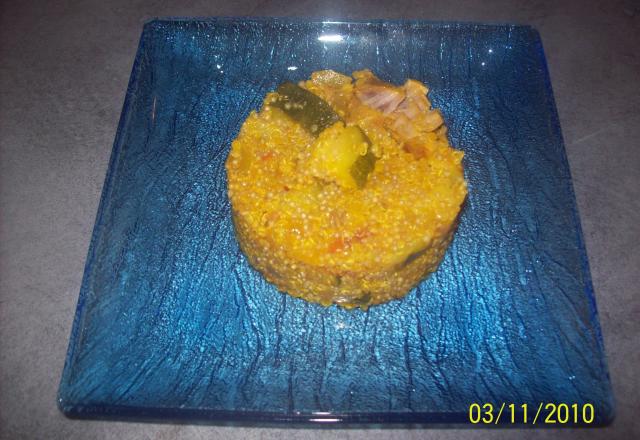 Timbale de Quinoa aux légumes façon risotto