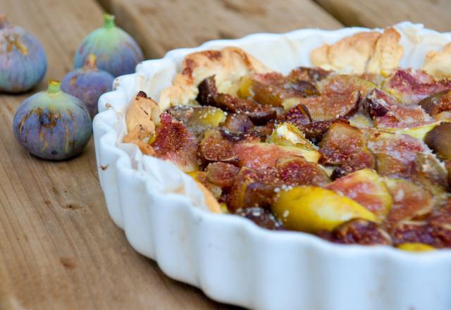 Tarte aux figues et à la poudre d'amandes