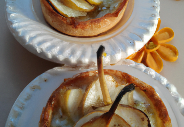 Tartelettes poires roquefort