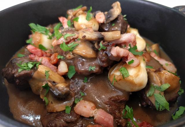 Bœuf bourguignon et sa marinade aux quatre épices