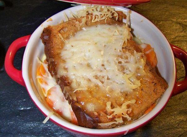 Gratin de carottes au curry et au pain d'épice en petites cocottes !