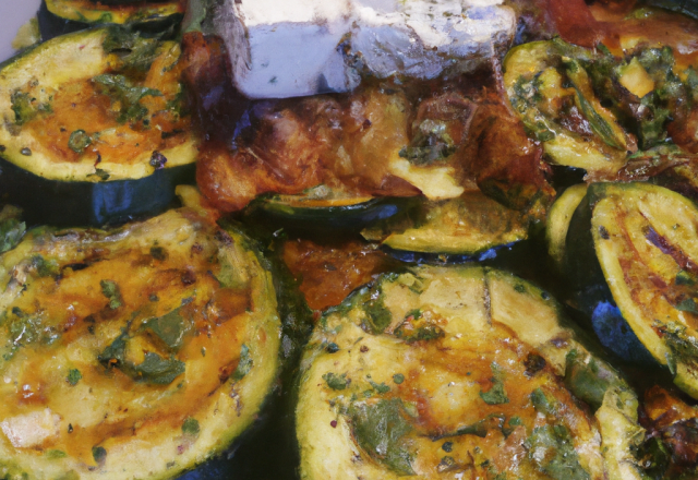 Poêlée chèvre courgette