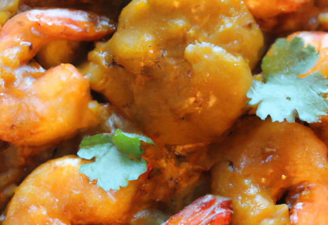 Crevettes au curry traditionnelles