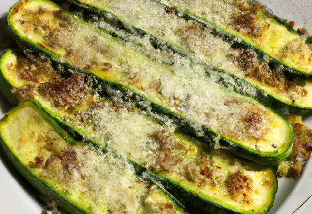 Courgettes à la parmesane