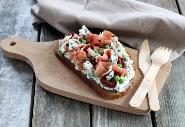 Bruschetta à la Fourme d'Ambert