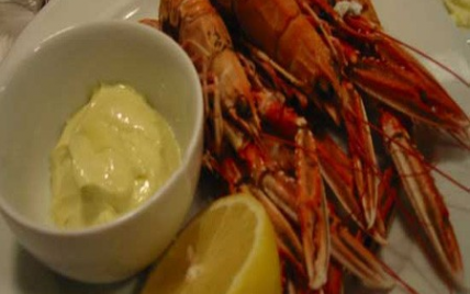 Langoustines en aïoli