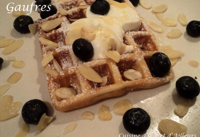 Gaufre au yaourt grec