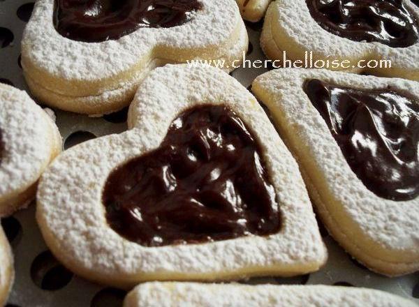 Sablés vanille à la ganache