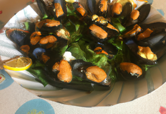 Salade de moules au gingembre