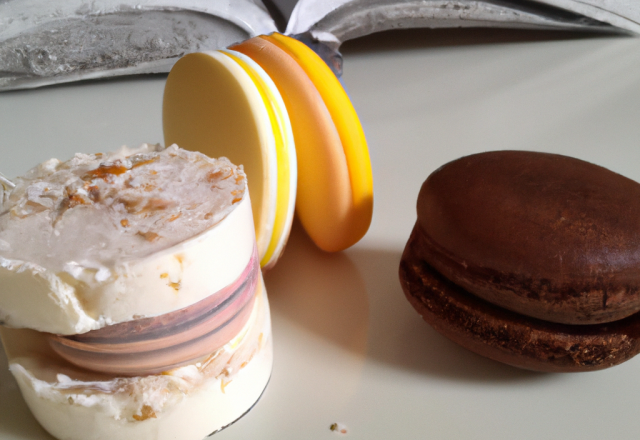 Bûche coco et macaron