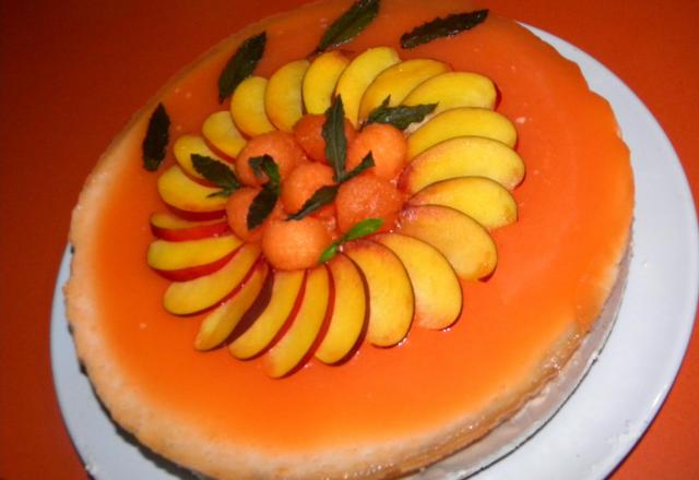 Bavarois vanille et melon