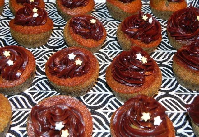 Cupcakes banane et ganache au chocolat