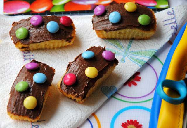 Mini quatre-quarts Nutella et Smarties