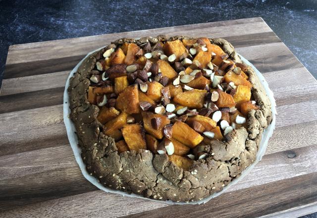 Tarte rustique butternut et amandes