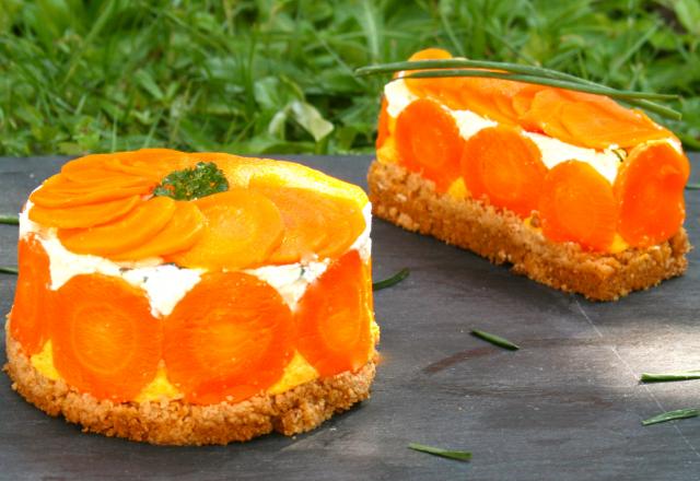 Cheesecake salé aux carottes