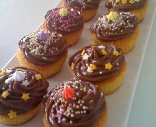 Cupcake poire & creme chocolat