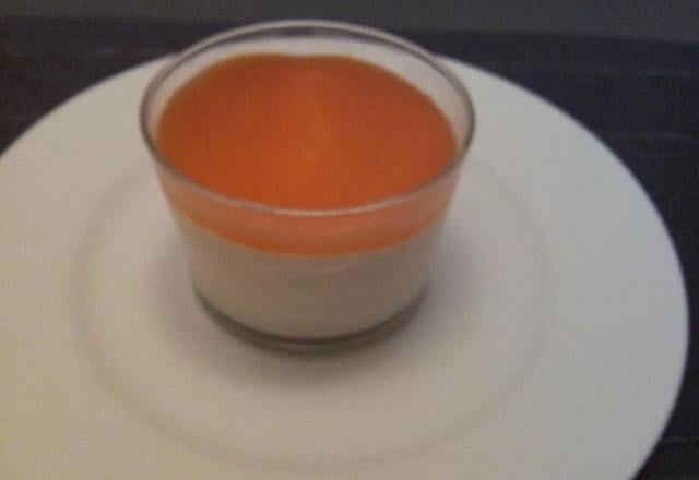 Mousse à l'abricot et sa purée