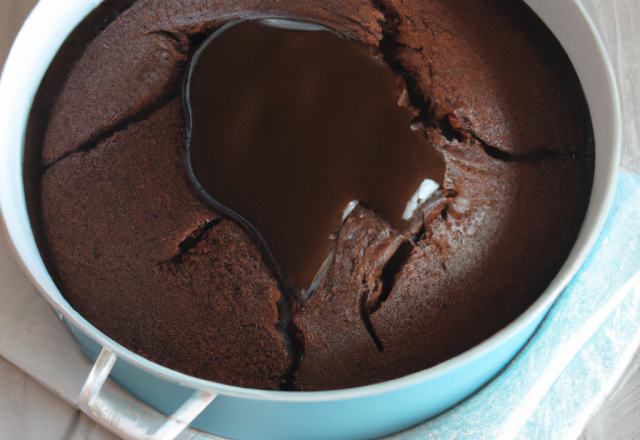 Cake au chocolat noir à la cocotte