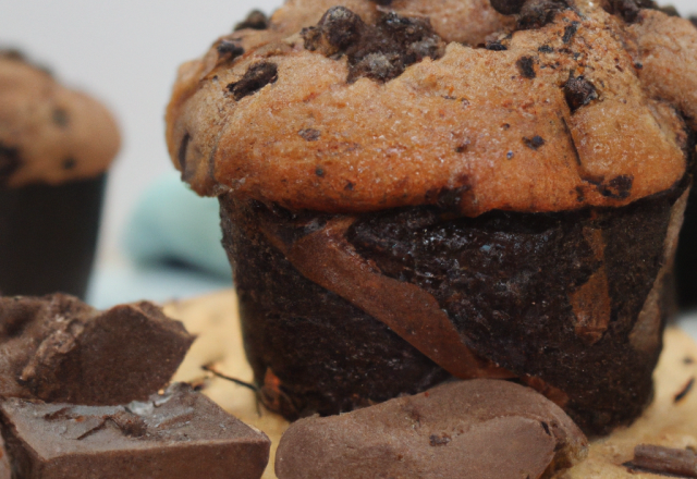 Muffin au chocolat traditionnel