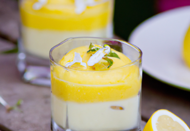 Mousse de citron glacée sans gluten