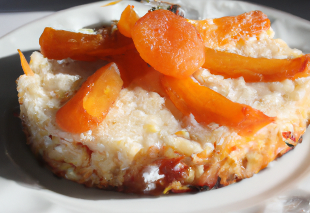 Gâteau de riz à l'abricot