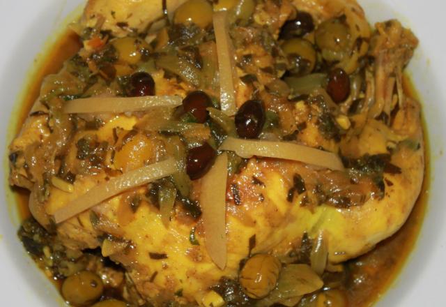 Tajines poulet, olives et citron confit