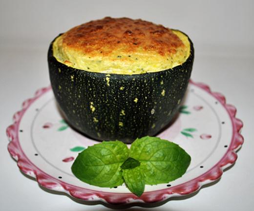 Soufflé de courgettes au comté