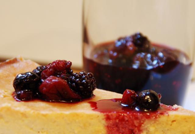 Cheesecake à la ricotta et aux fruits rouges