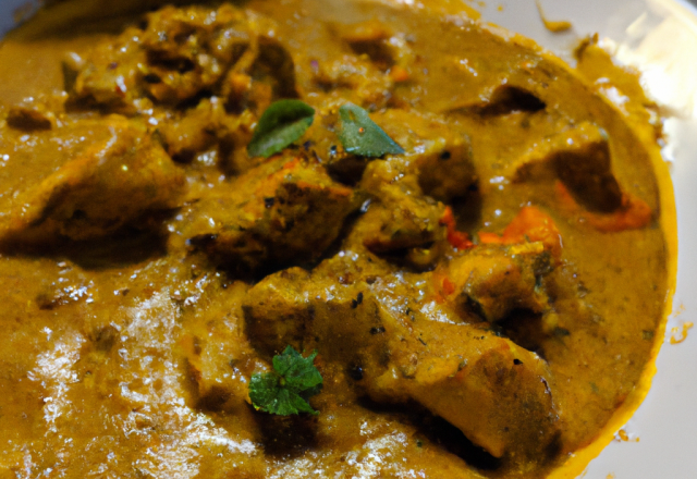 Poulet au curry fait maison