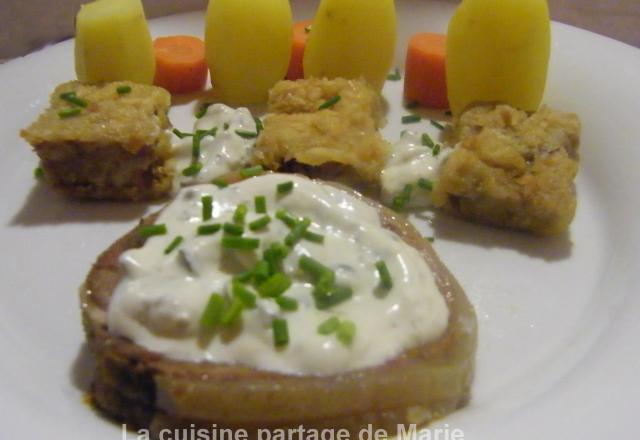 Tête de veau sauce boursingote