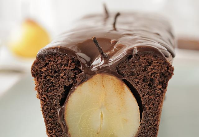 Gâteau aux poires et cacao ... et chocolat