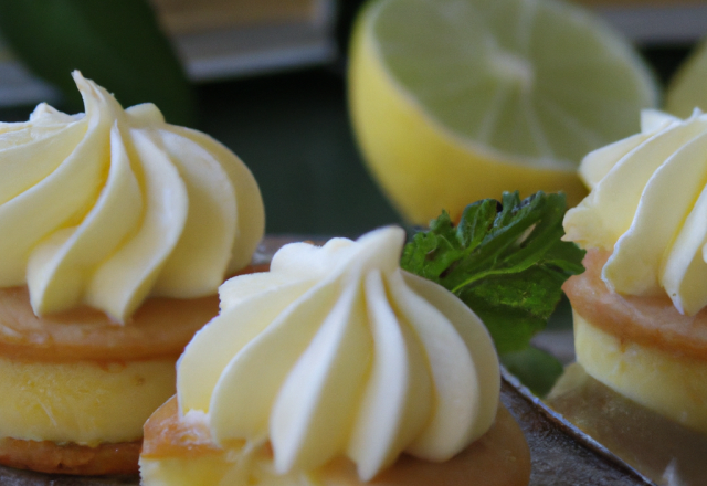 Minis cakes au citron et crème de citron