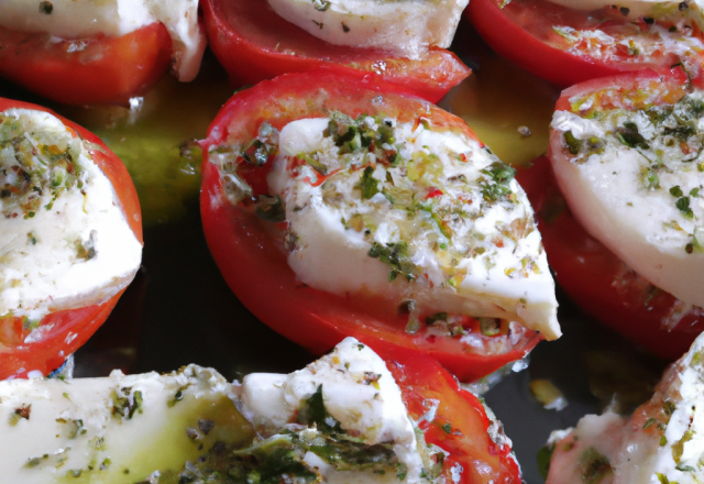 Tomates mozza aux herbes de provence