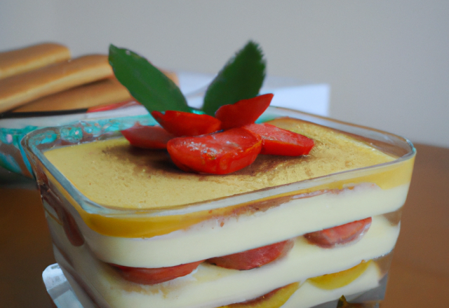 Tiramisu à la fraise et citron vert