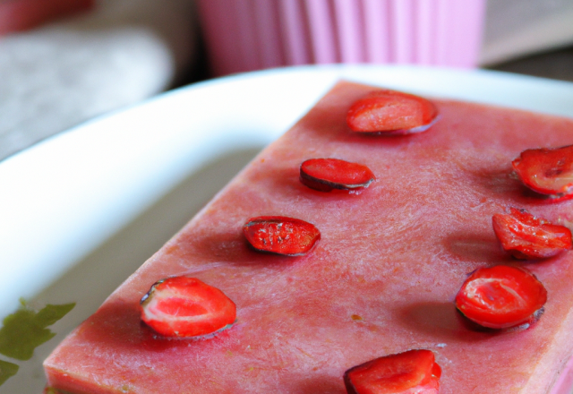 Terrine épicée de fraises et framboises 