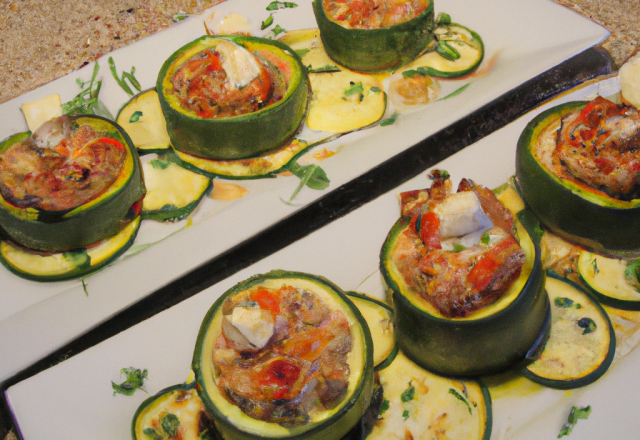 Courgettes farcies rapides