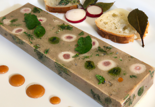 Terrine de lapin à l'eau de vie