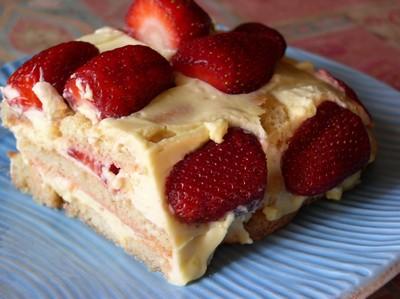 Délice de tiramisu aux fraises