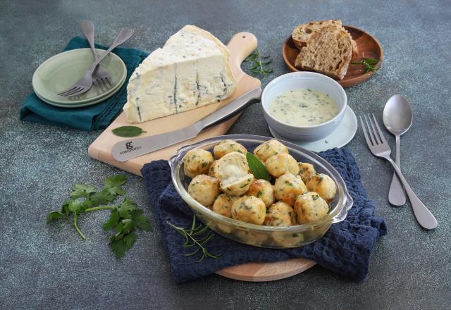 Boulettes de poulet farcies au Gorgonzola AOP