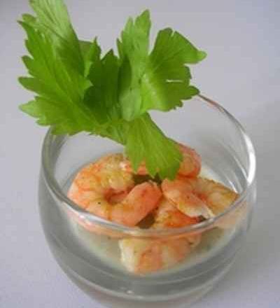 Verrine crevettes-citron