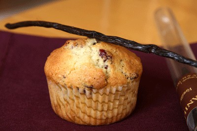 Muffins vanille-cranberries