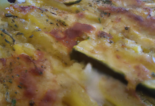 Gratin courgettes pommes de terre maison