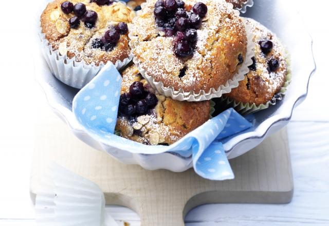 Muffins aux myrtilles sauvages